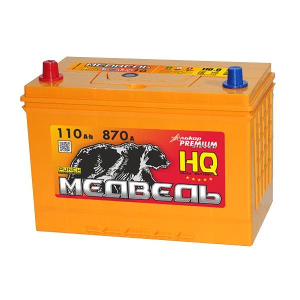 6СТ-110 * Тюменский Медведь прямая 900А 353x175x190 (Россия)