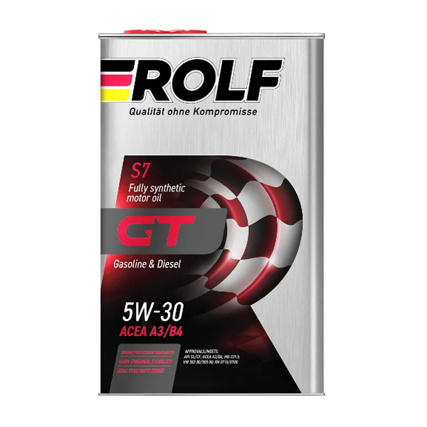 Моторное ROLF GT SAE 5W30 1л Синтетика A3/B4