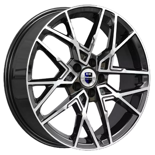 7x18 5x114.3 37(ET) 66.6(DIA) K&K Вудроф Алмаз черный