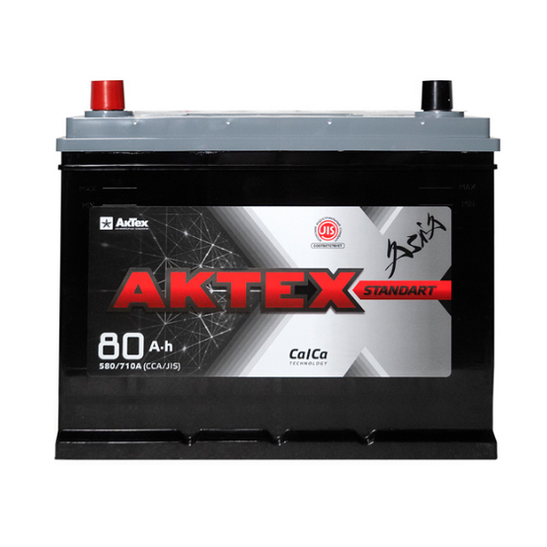 6СТ-80 * АкТех STANDARD Asia прямая 580А 260x172x220 (80D26R) (Свирск, Россия)