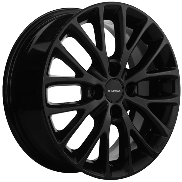 6x15 4x100 50(ET) 60.1(DIA) Khomen Wheels KHW1506 Black-FP