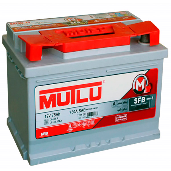 6СТ-75 * MUTLU SFB M3 обратная 720А 278x175x175 (низкий)