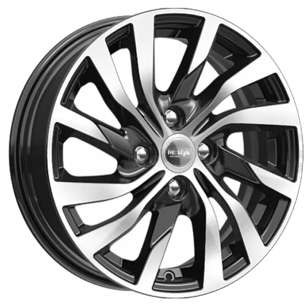 6x15 4x100 50(ET) 60.1(DIA) K&K Алмаз черный LADA Vesta (KC882)