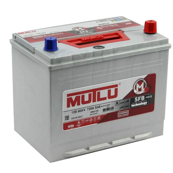 6СТ-75 * MUTLU SFB M3 Asia обратная 680А 260x173x225 (80D26L)