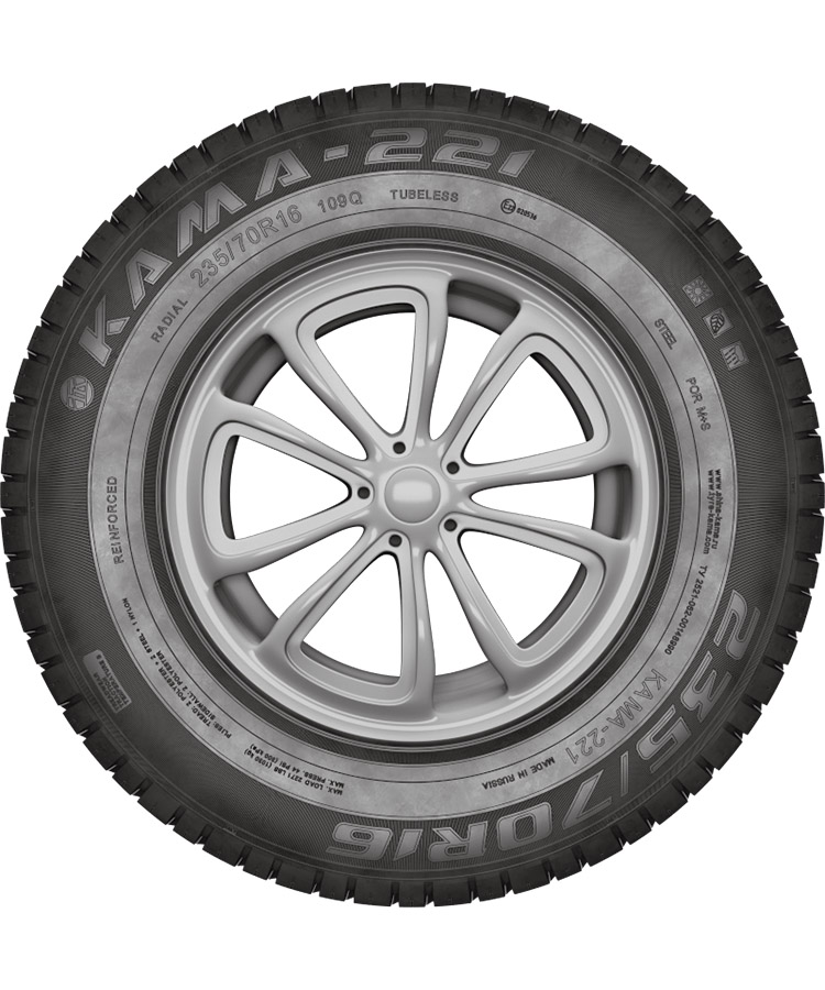 235/70R16 НКШЗ КАМА 221 109 Q 3 kind=photo angle=sidewall crop=full
