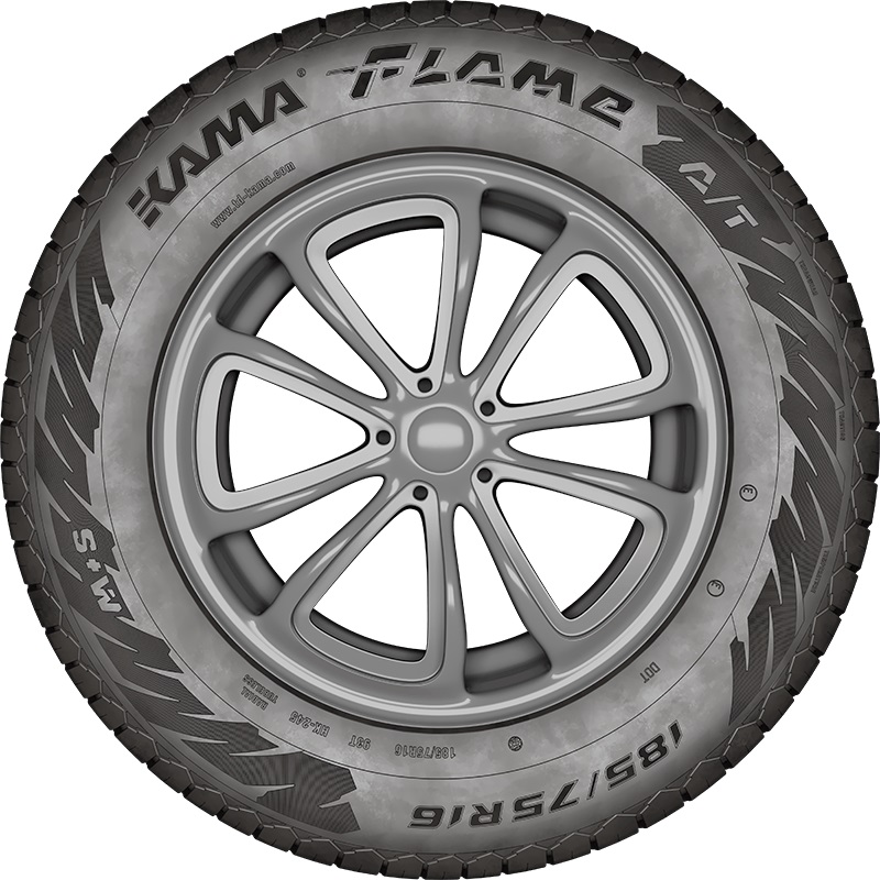 185/75R16 НКШЗ Кама Flame A/T (НК-245) бк 97 T 2 kind=photo angle=sidewall crop=full