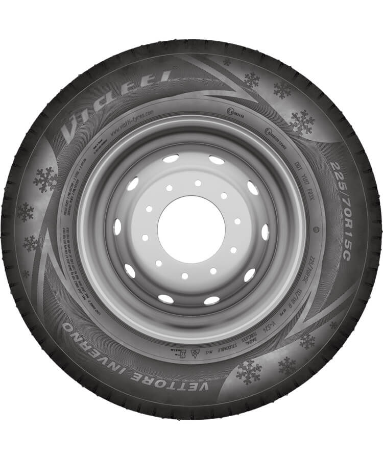 195/75R16C НКШЗ Viatti Vettore Inverno V-524 шип 107/105 R 3 kind=photo angle=sidewall crop=full