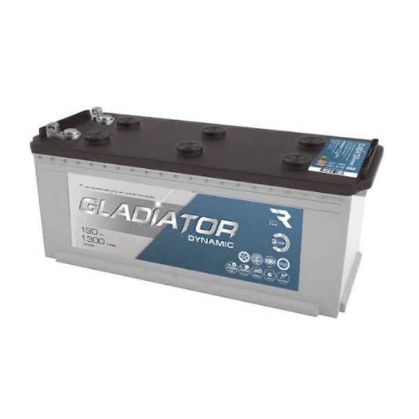 6СТ-190 * Gladiator DYNAMIC прямая рос конус 1300А 516x223x223