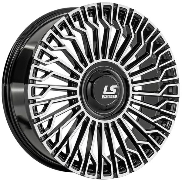 8.5x20 6x139.7 36(ET) 100.1(DIA) LS FlowForming RC99 BKF (конус, Колпак+лого)