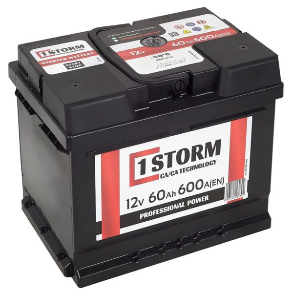6СТ-60 * STORM Power обратная низкий 600А 242x175x175 (2024) (Турция)